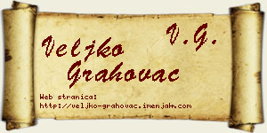 Veljko Grahovac vizit kartica